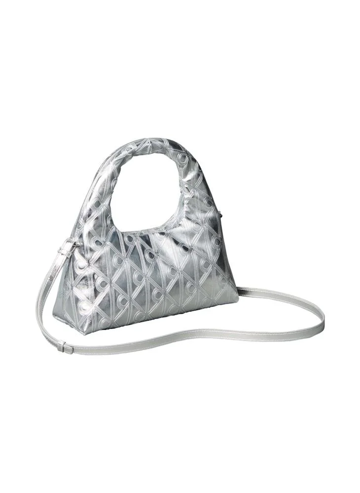 CALVIN KLEIN Puffer Emblem Logo Metallic Mini Bag